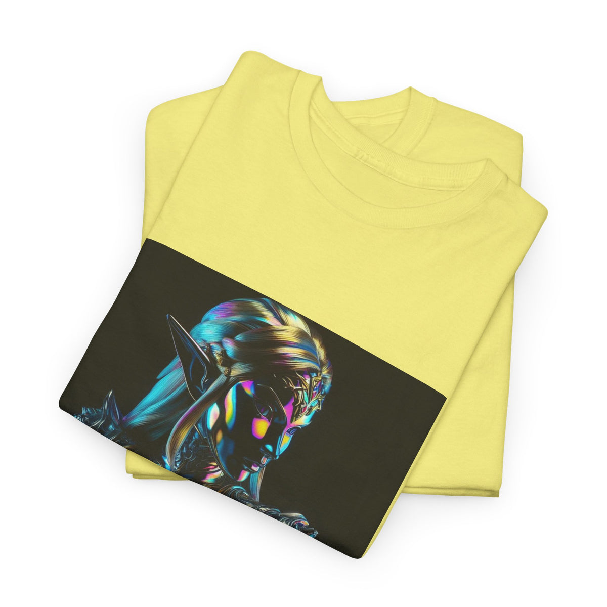 Holographic Elf Princess Chrome Armor Tee