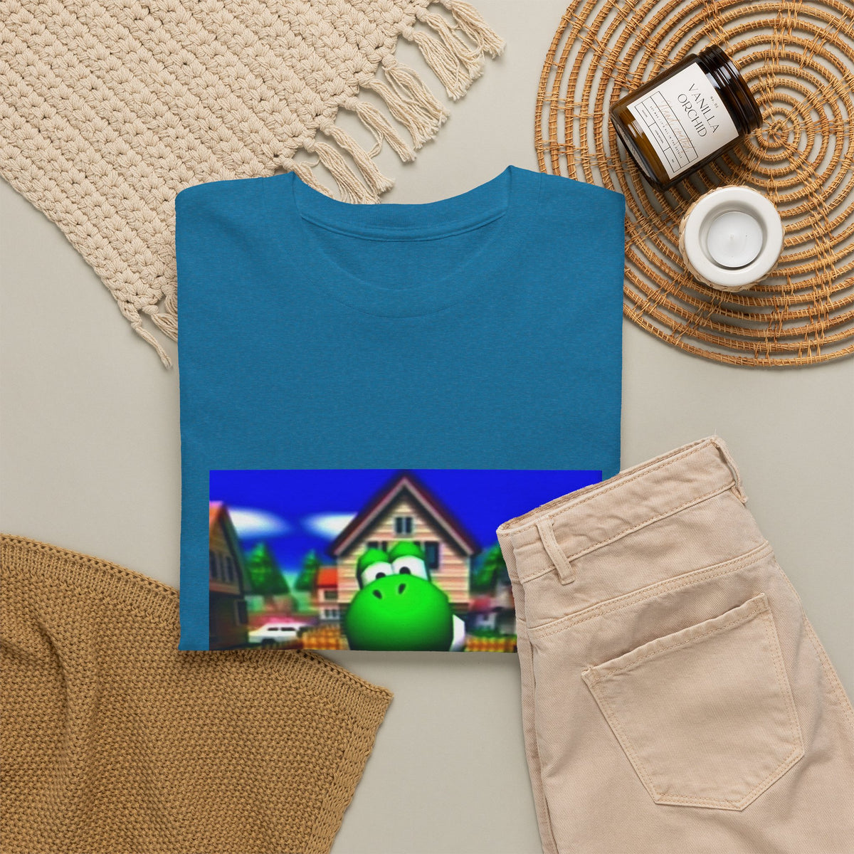 Yoshi Giving The Finger In Neighborhood Tee
