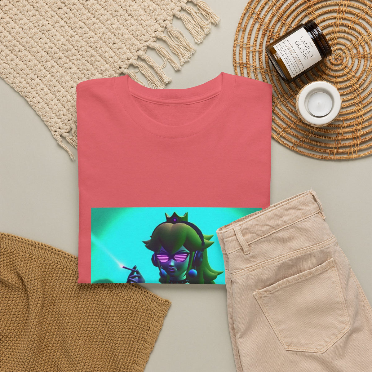 Dark Princess Peach DJ Smoking Tee