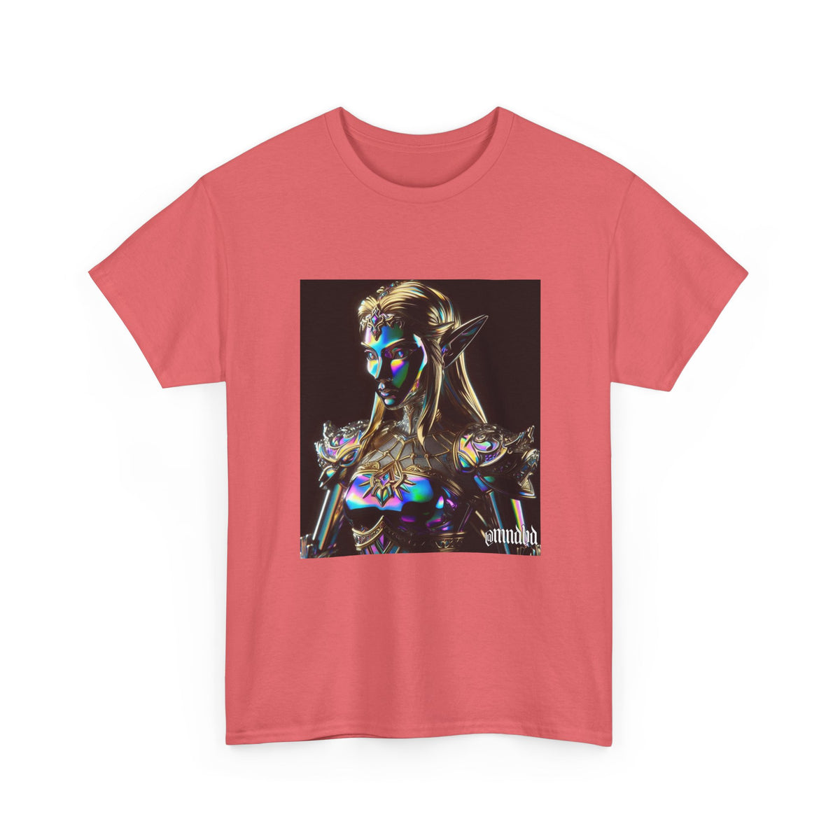 Iridescent Elven Warrior Princess Chrome Tee