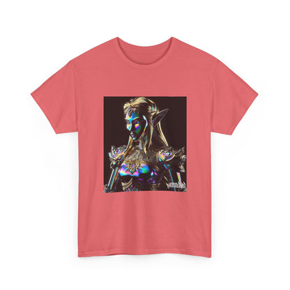 Iridescent Elven Warrior Princess Chrome Tee