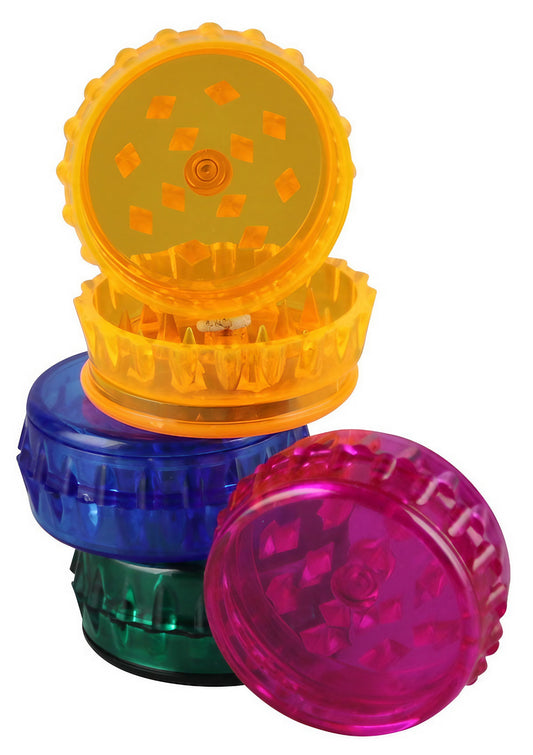 24-Pack Acrylic 2-Piece Grinders: Durable & Easy to Use