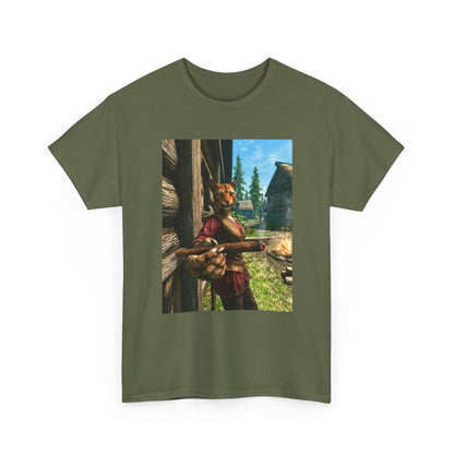 Khajiit Smoking Fat Blunt Tee