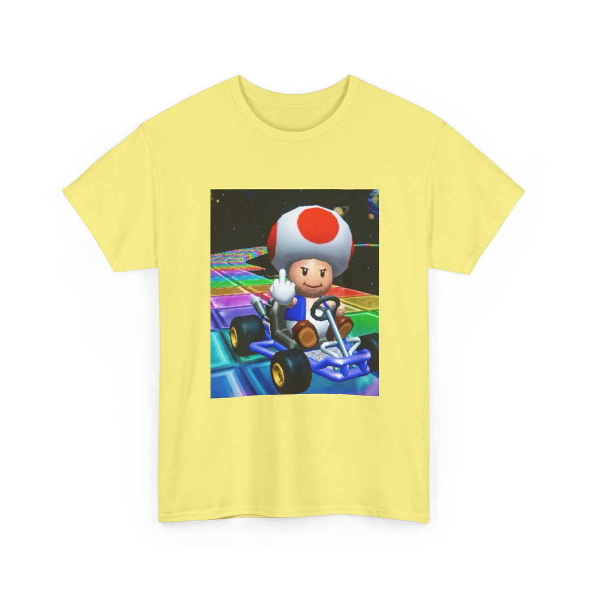 Toad Flipping The Bird On Rainbow Road
