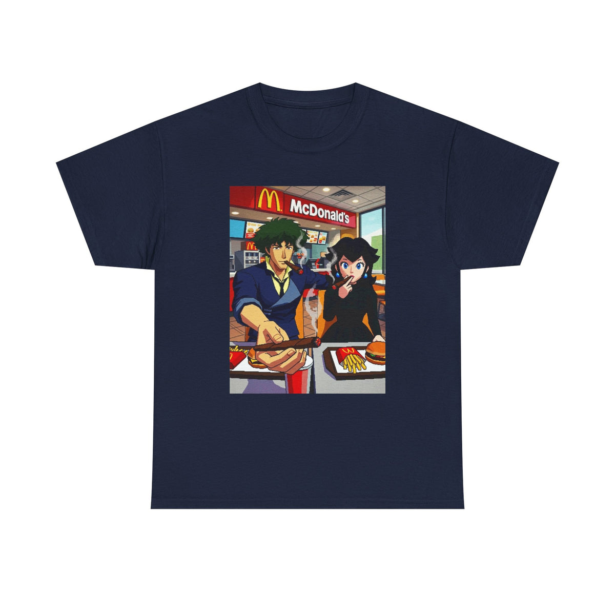 Spike and Bowsette Fast Food Smoke Session Tee