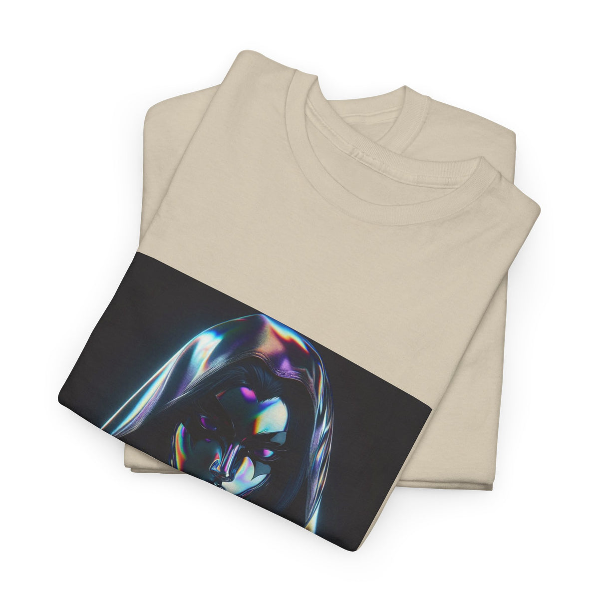 Holographic Raven Sorceress Shimmers Mysteriously