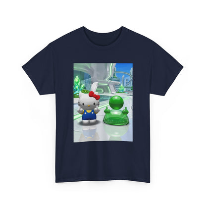 Hello Kitty And Green Blob Flipping The Bird