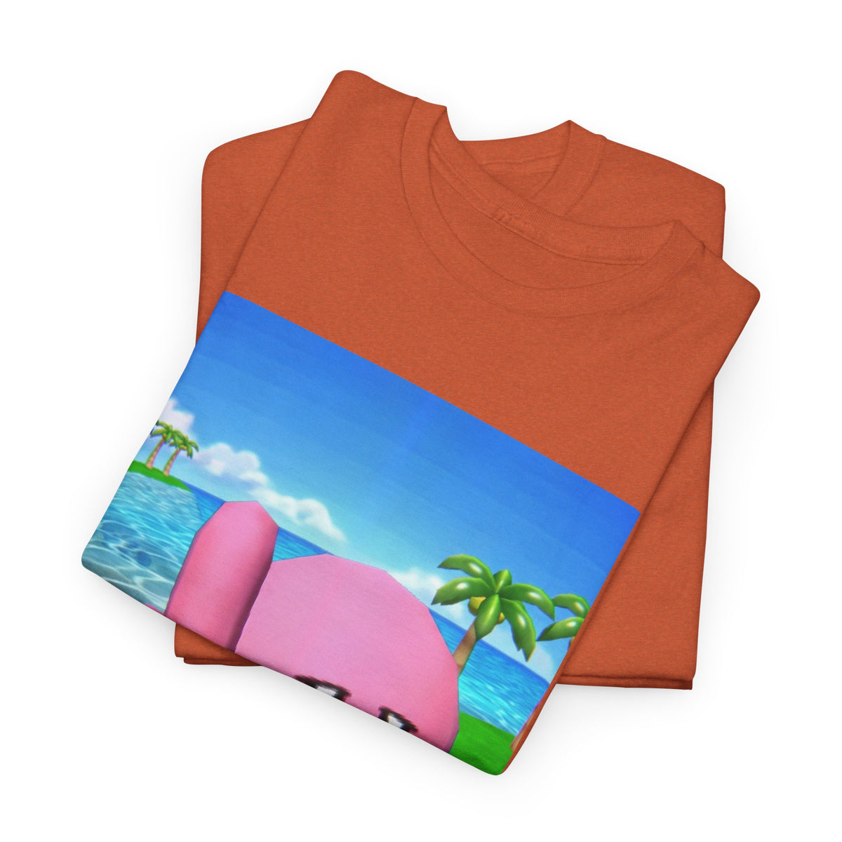 Kirby Giving The Finger Island Scene Tee