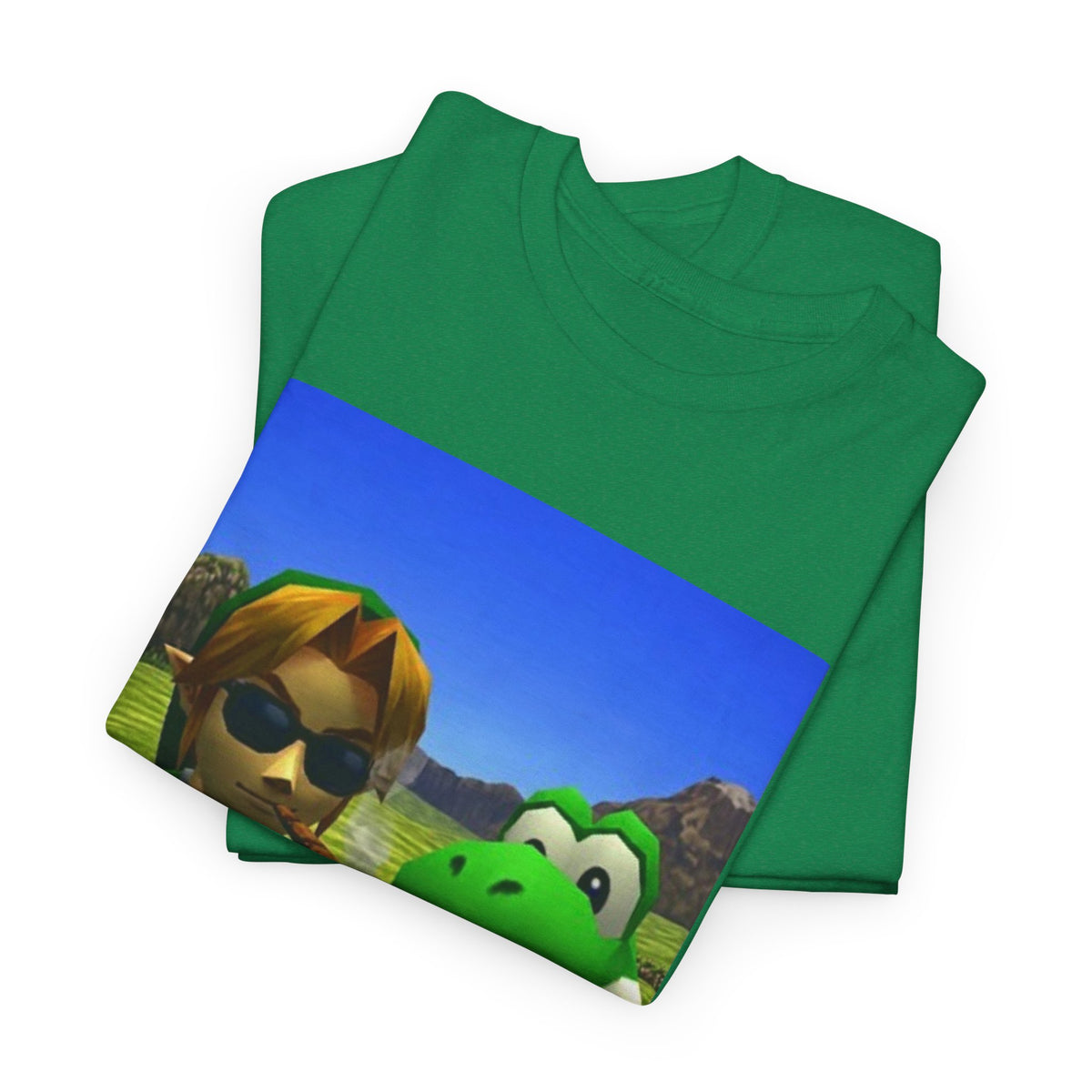 Link And Yoshi Smoking With Attitude Tee