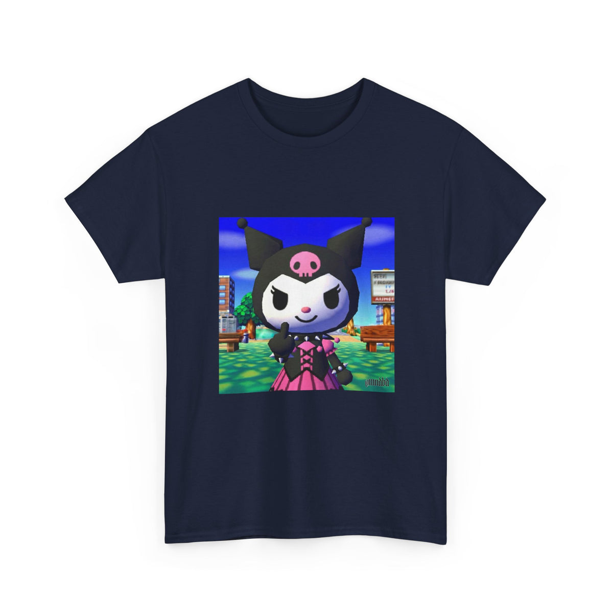 Kuromi Flipping The Bird In Animal Crossing