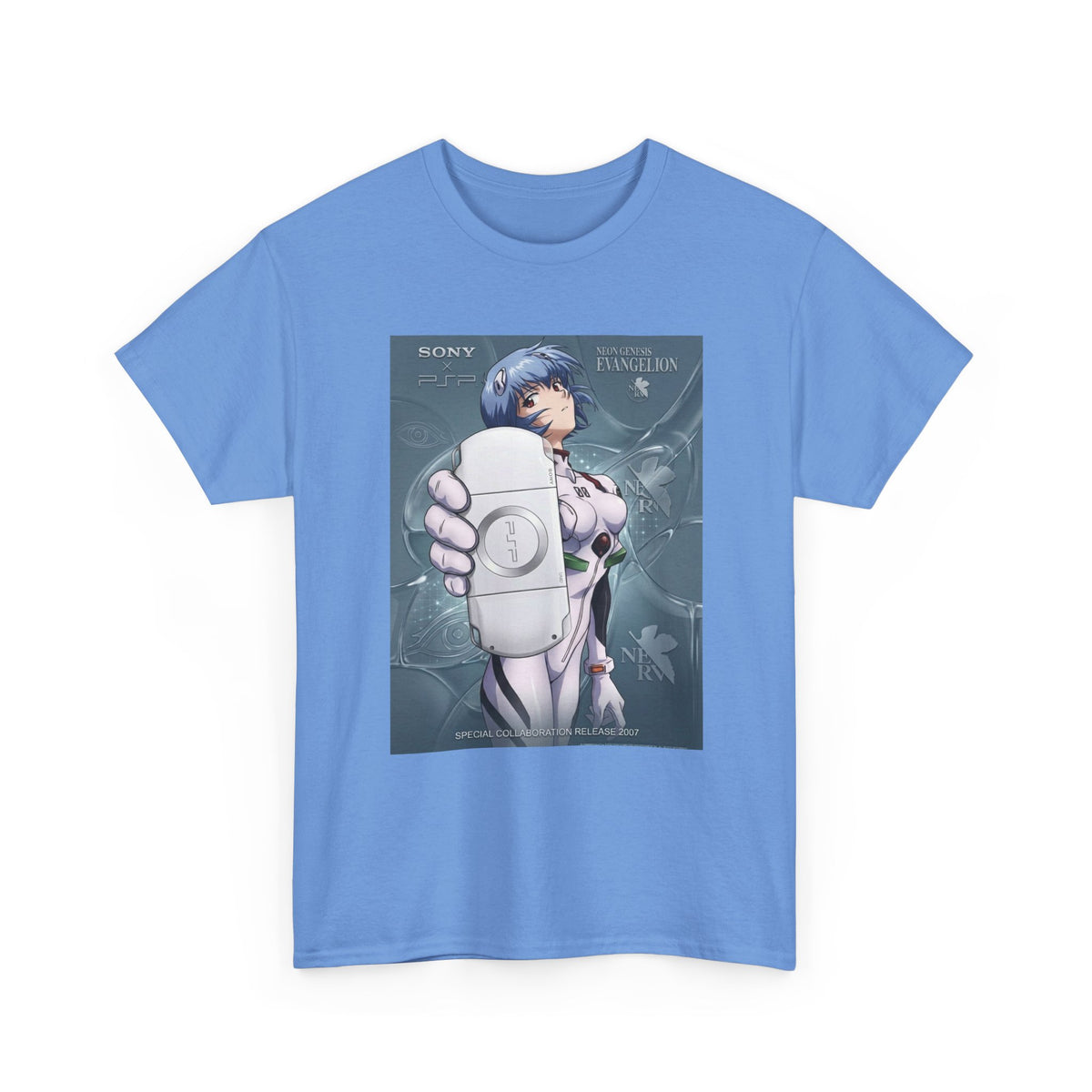 Rei Ayanami Holds PSP Collaboration Tee