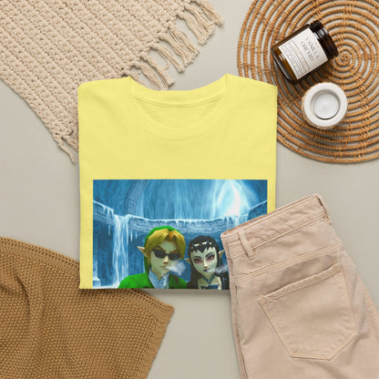 Link And Zora Chilling In Ice Cavern