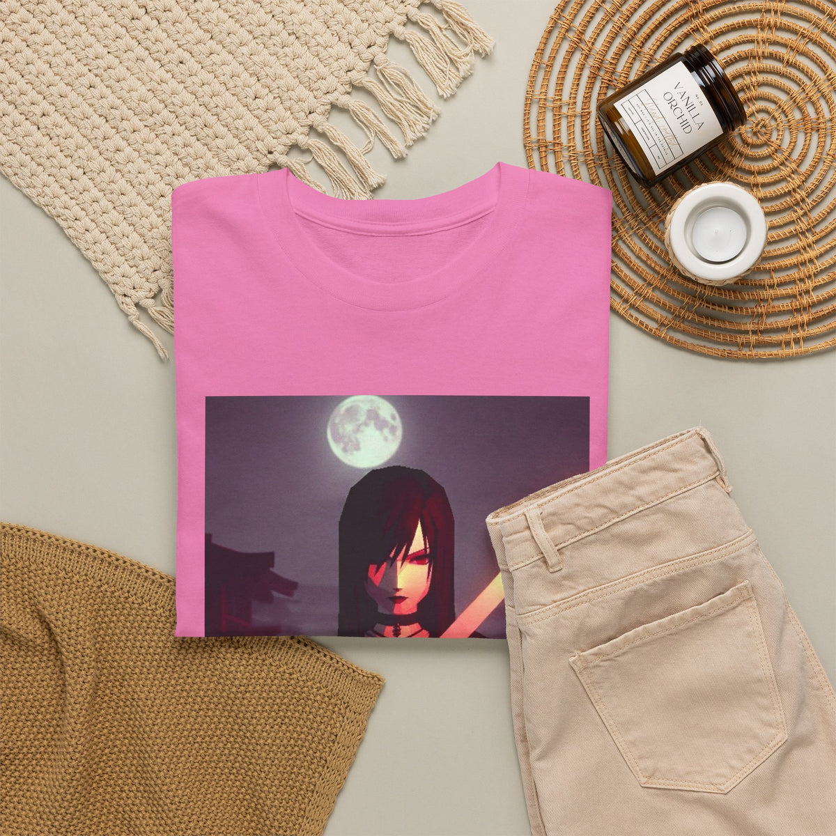 Samurai Warrior With Glowing Katana Tee