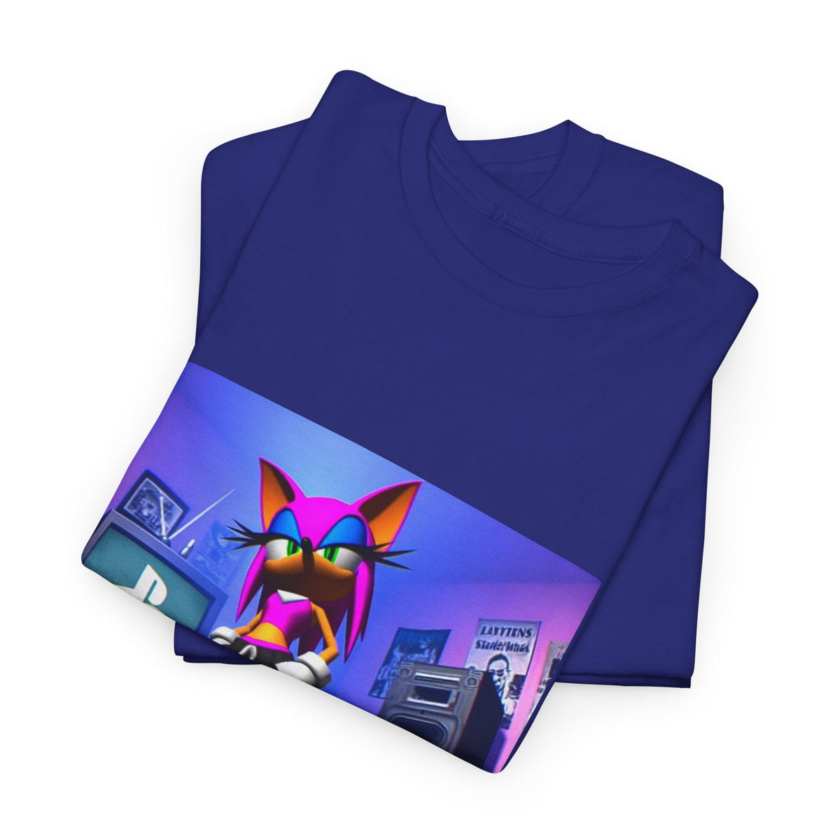 Pink Sonic-Style Character In Y2K Drip