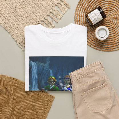 Link And Zelda Chilling With A Bong Tee