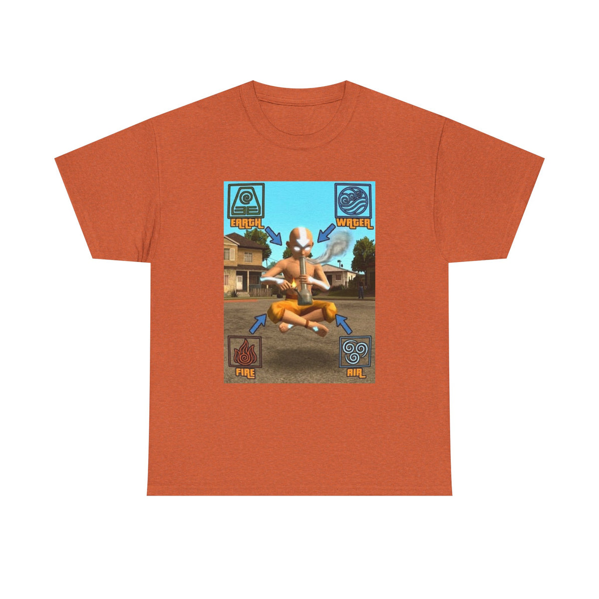 Bender Aang Meditating with Bong Tee