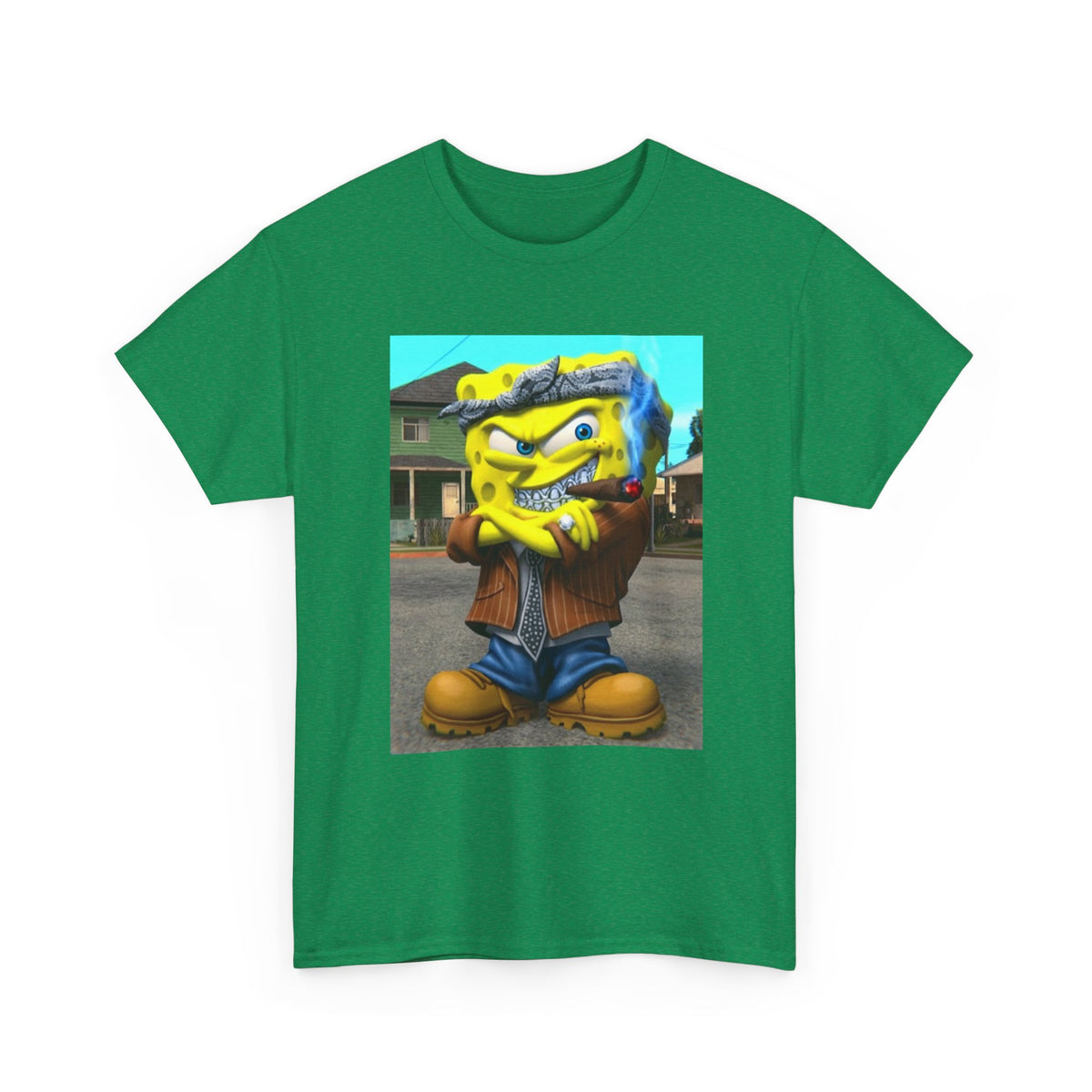 G'd Up SpongeBob Smoking Cigar Tee