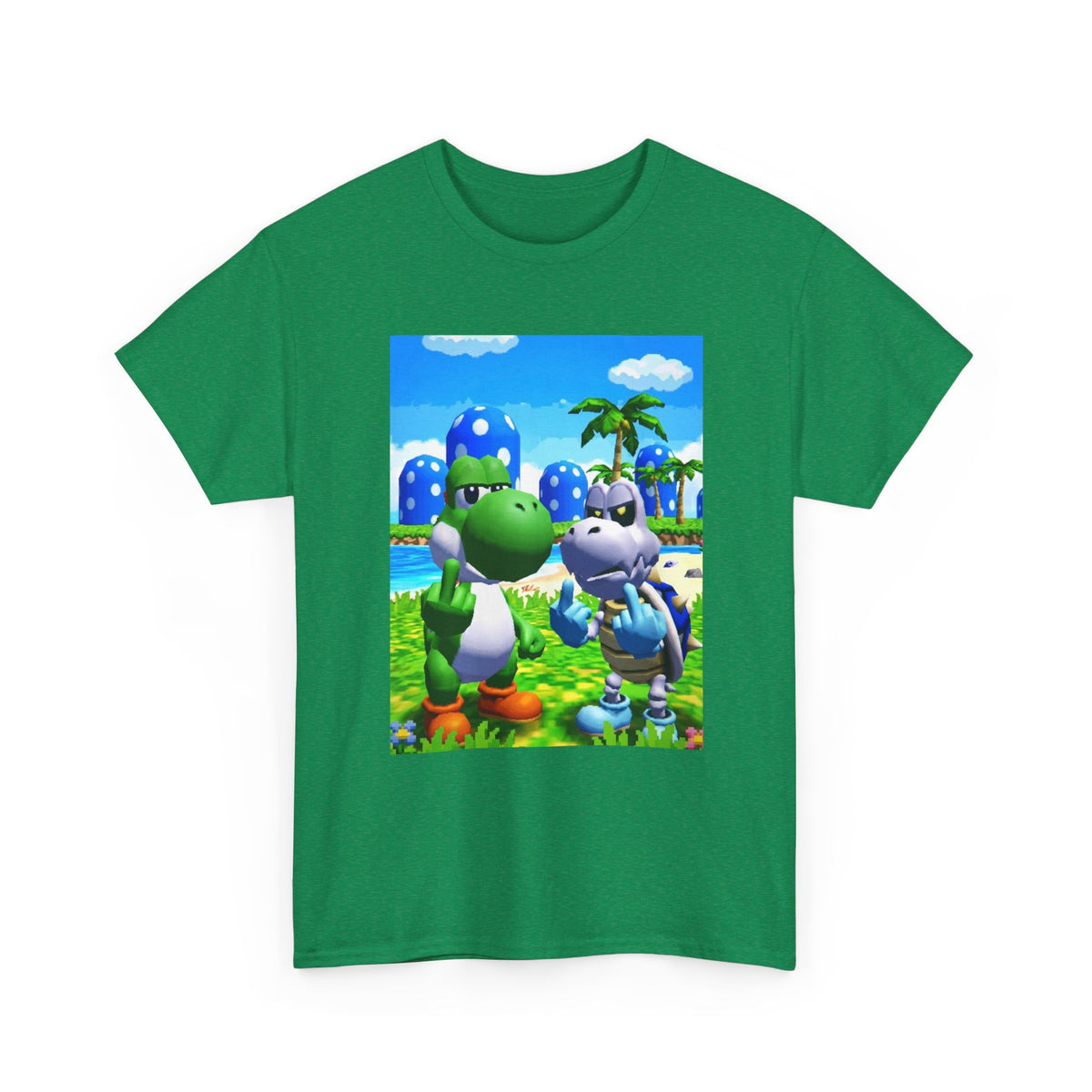 Yoshi And Dry Bones Flipping Off Tee