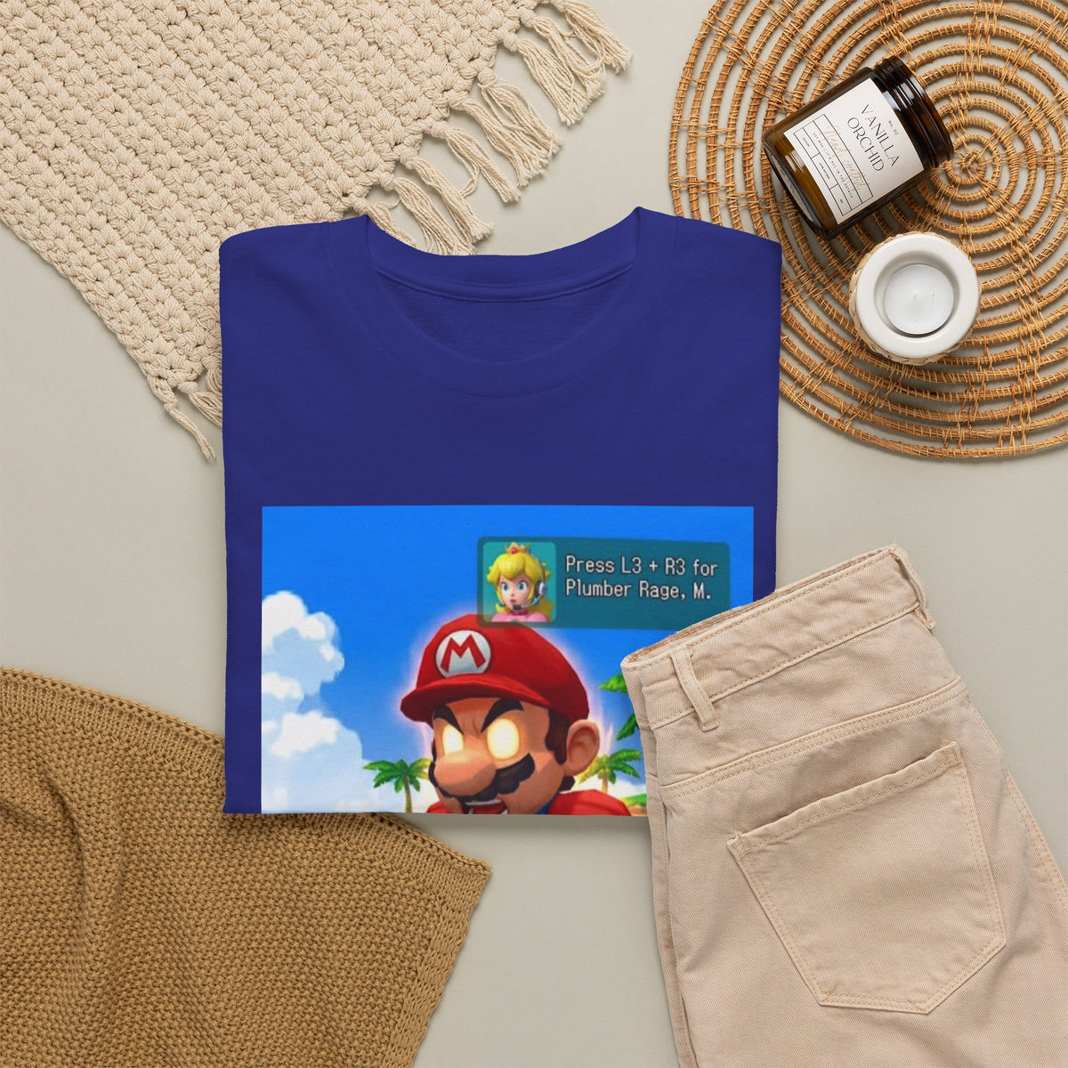 Mario's Plumber Rage Beach Tee