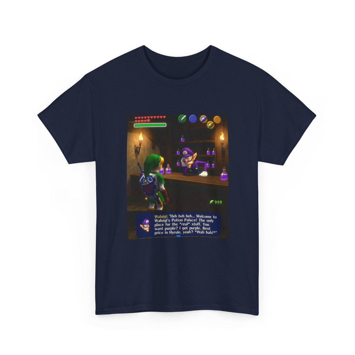 Waluigi Deals Purple Potions To Link
