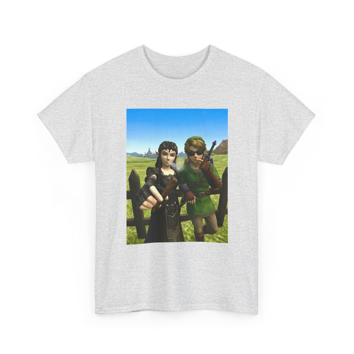 Link And Midna Smoking Blunts Tee