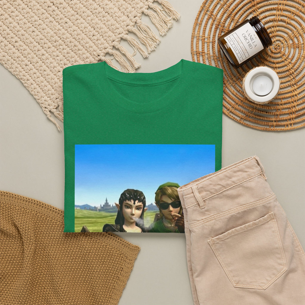 Link And Midna Smoking Blunts Tee