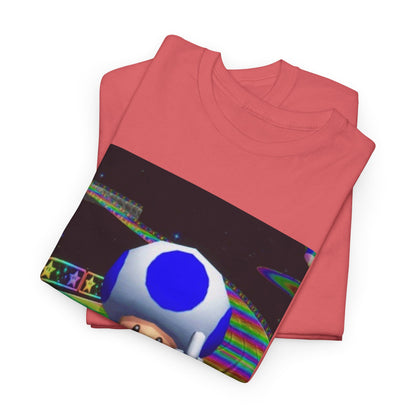 Blue Toad Flipping Off On Rainbow Road Tee