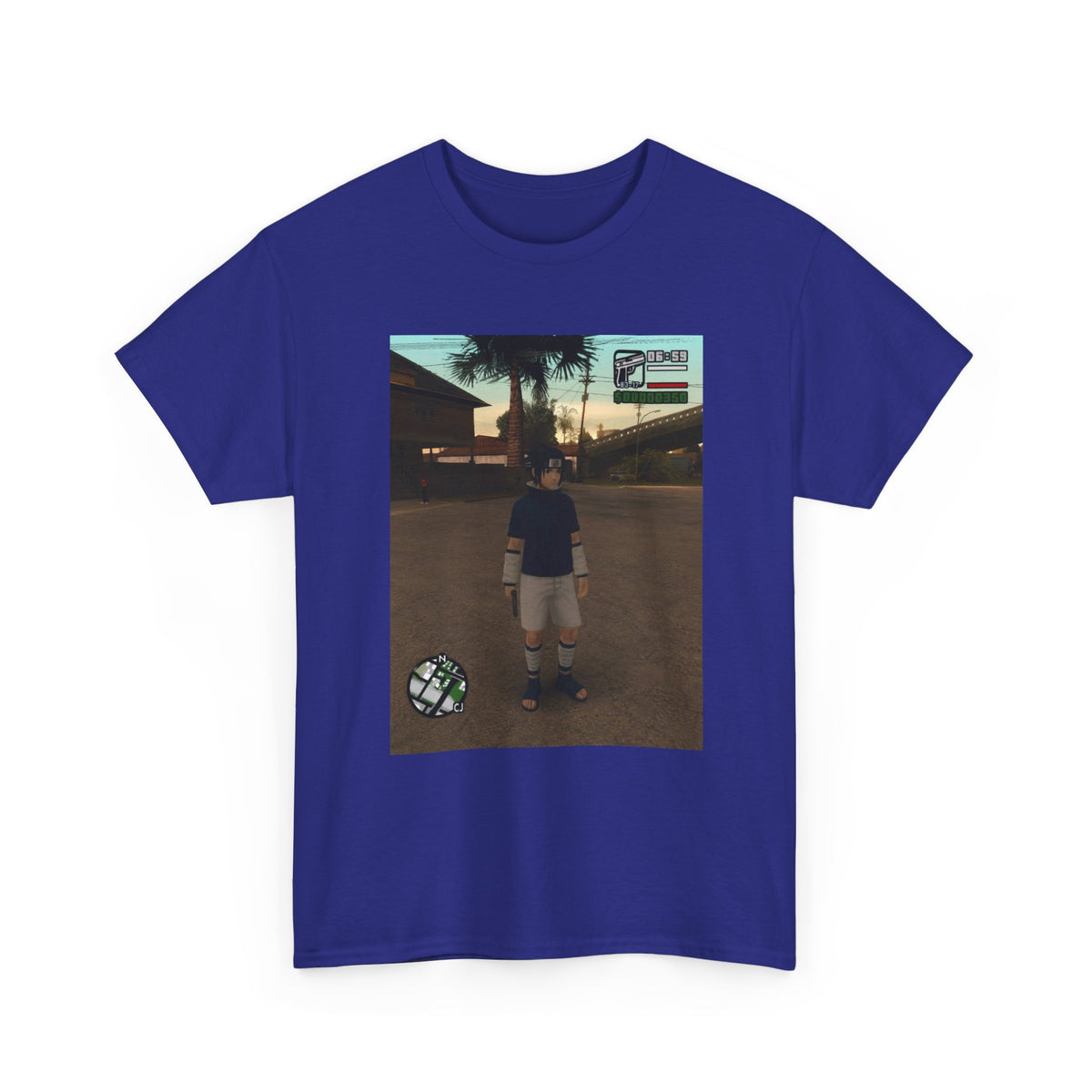 Sasuke Uchiha In San Andreas Streetwear Tee