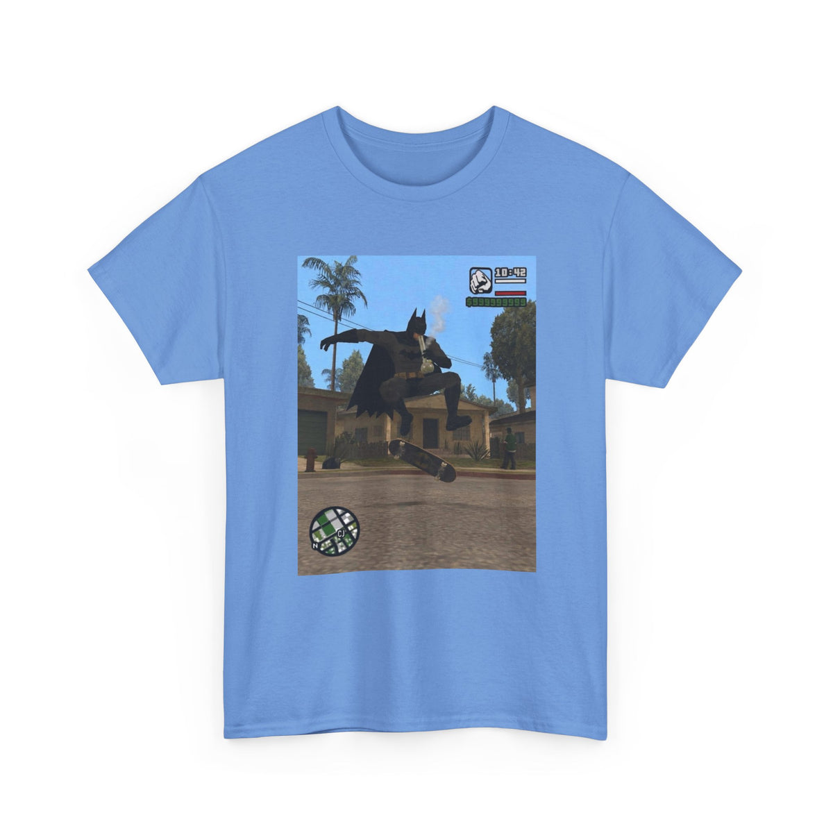 Batman Smoking Bong Skateboard Stunt Tee