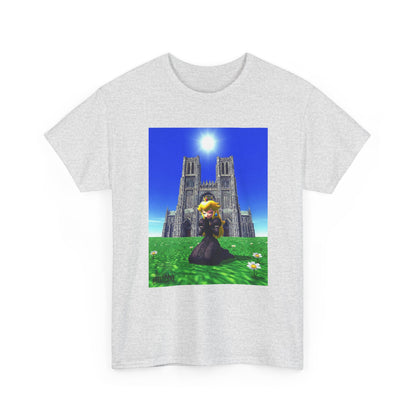 Goth Princess Peach Praying At Cathedral
