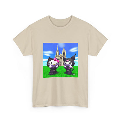 Goth Hello Kitty Kuromi Flipping Off Church