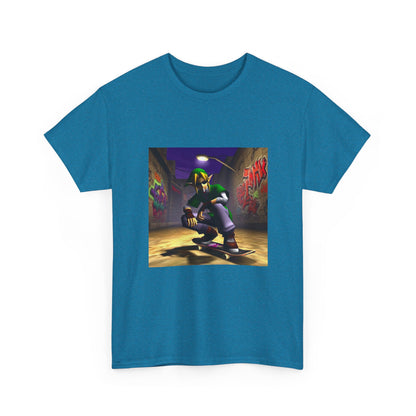 Skater Elf Smoking In Alleyway Tee