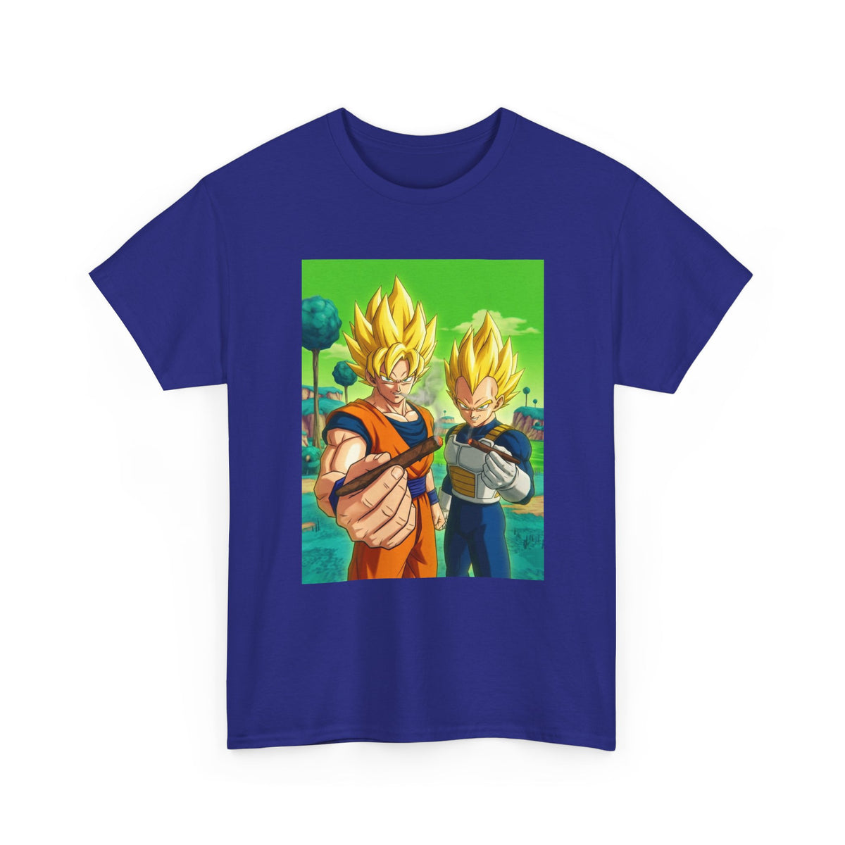 Goku And Vegeta Sharing A Smoke