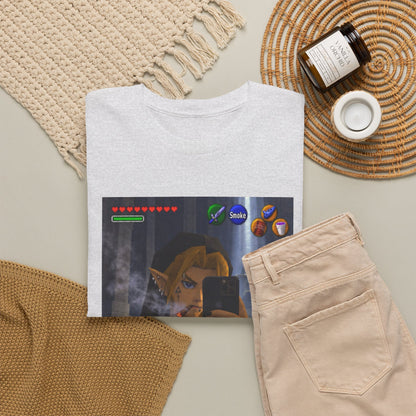 Edgy Link Smoking Selfie Tee