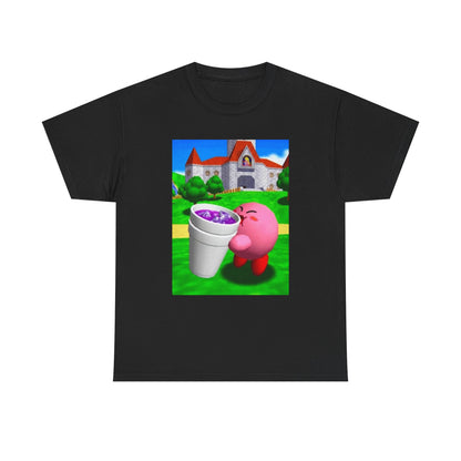 Kirby Sipping Purple Drank In Princess Peach's Castle
