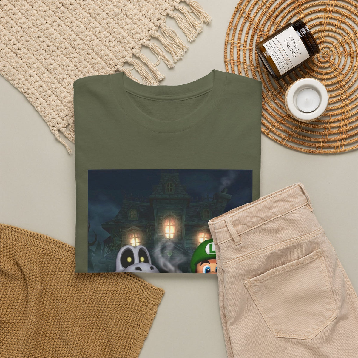 Luigi And Dry Bones Spooky Smoke Session Tee