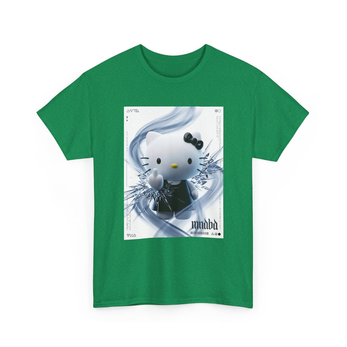 Cute Kitty Flipping The Bird Tee
