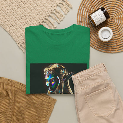 Iridescent Elven Warrior Princess Chrome Tee