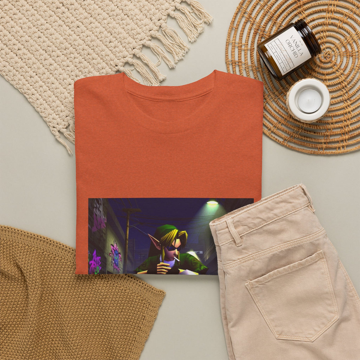 Skater Link Smoking In The Alley Tee (Design 7)