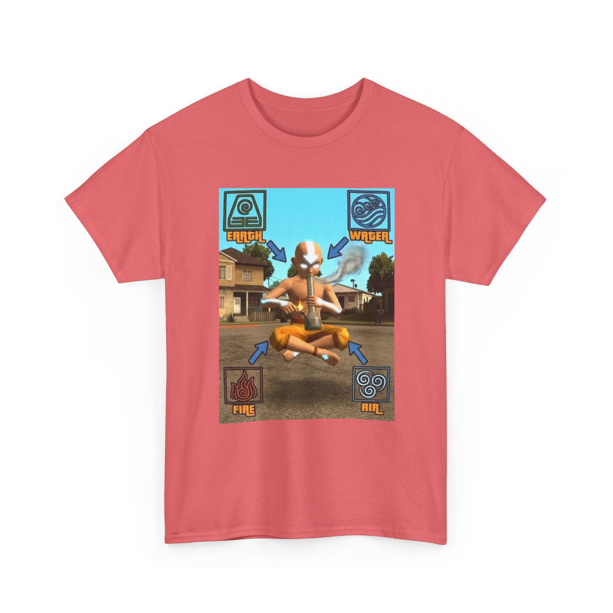 Bender Aang Meditating with Bong Tee