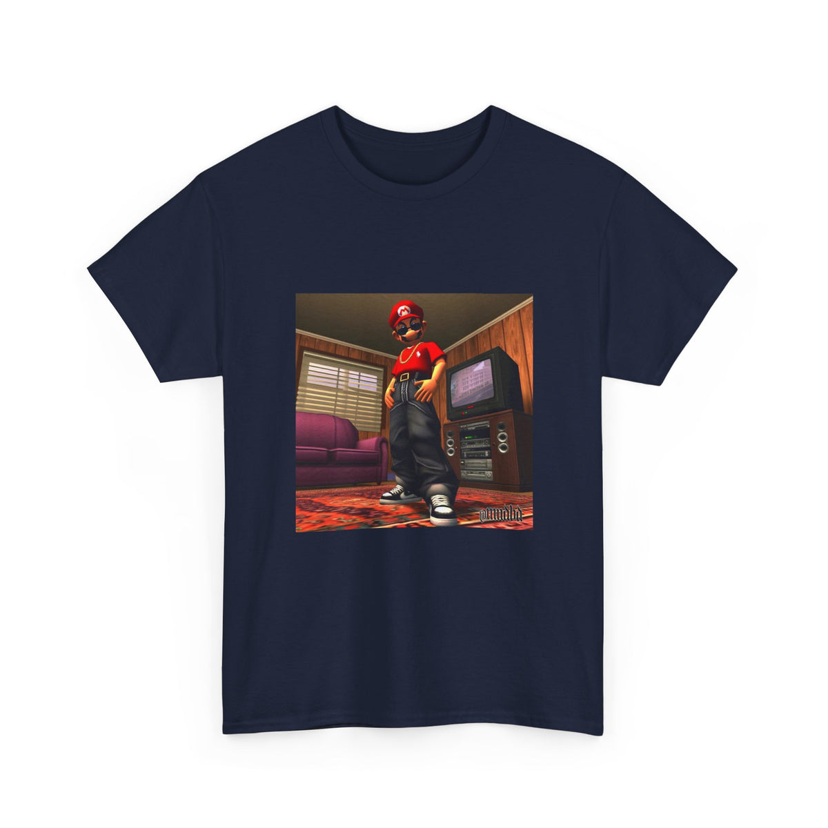 Gangster Mario Chillin' In The Crib Tee