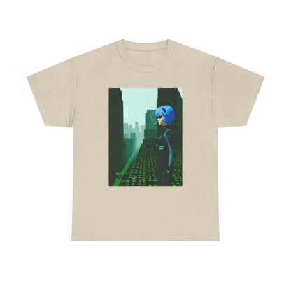 Neon Genesis Smoking Anime Girl Matrix Tee