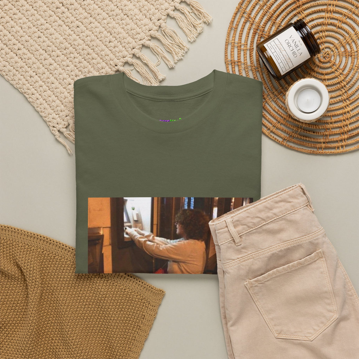 Gravity Defying Green Graphic Tee