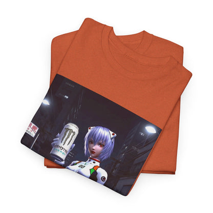 Rei Ayanami Holds Monster Energy In City