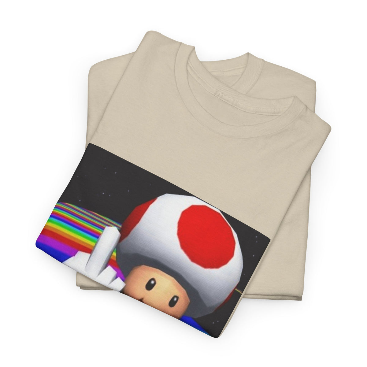 Toad Flipping The Bird On Rainbow Road Tee
