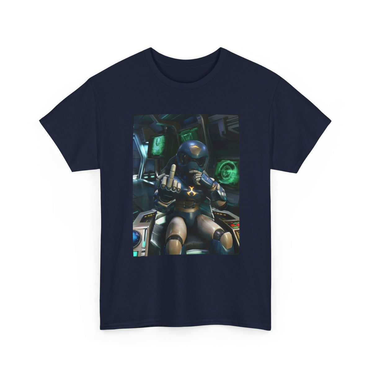 Sci-Fi Pilot Flipping The Bird Tee