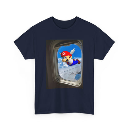 Winged Mario Flipping The Bird Tee