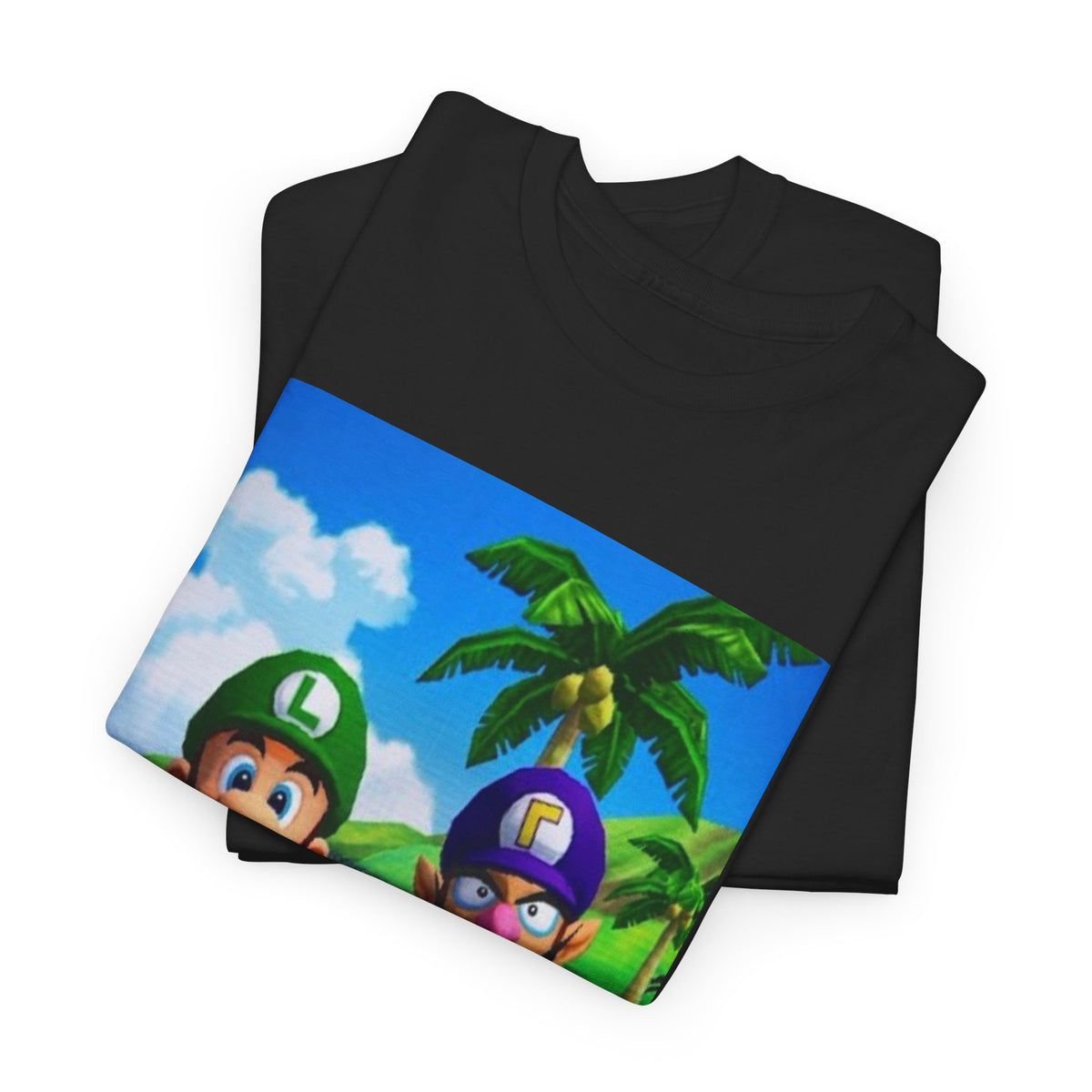 Luigi and Waluigi Flipping The Bird Tee
