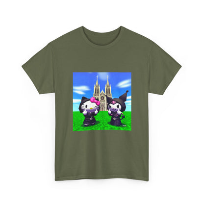 Goth Hello Kitty Kuromi Flipping Off Church