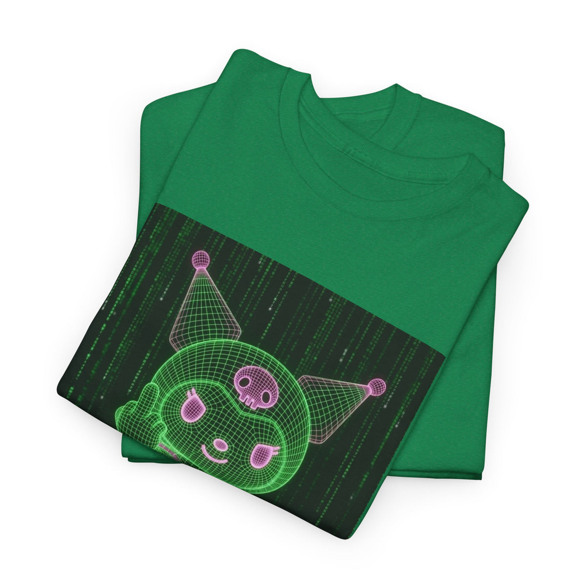 Kuromi Matrix Glitch Skateboard Flip Tee